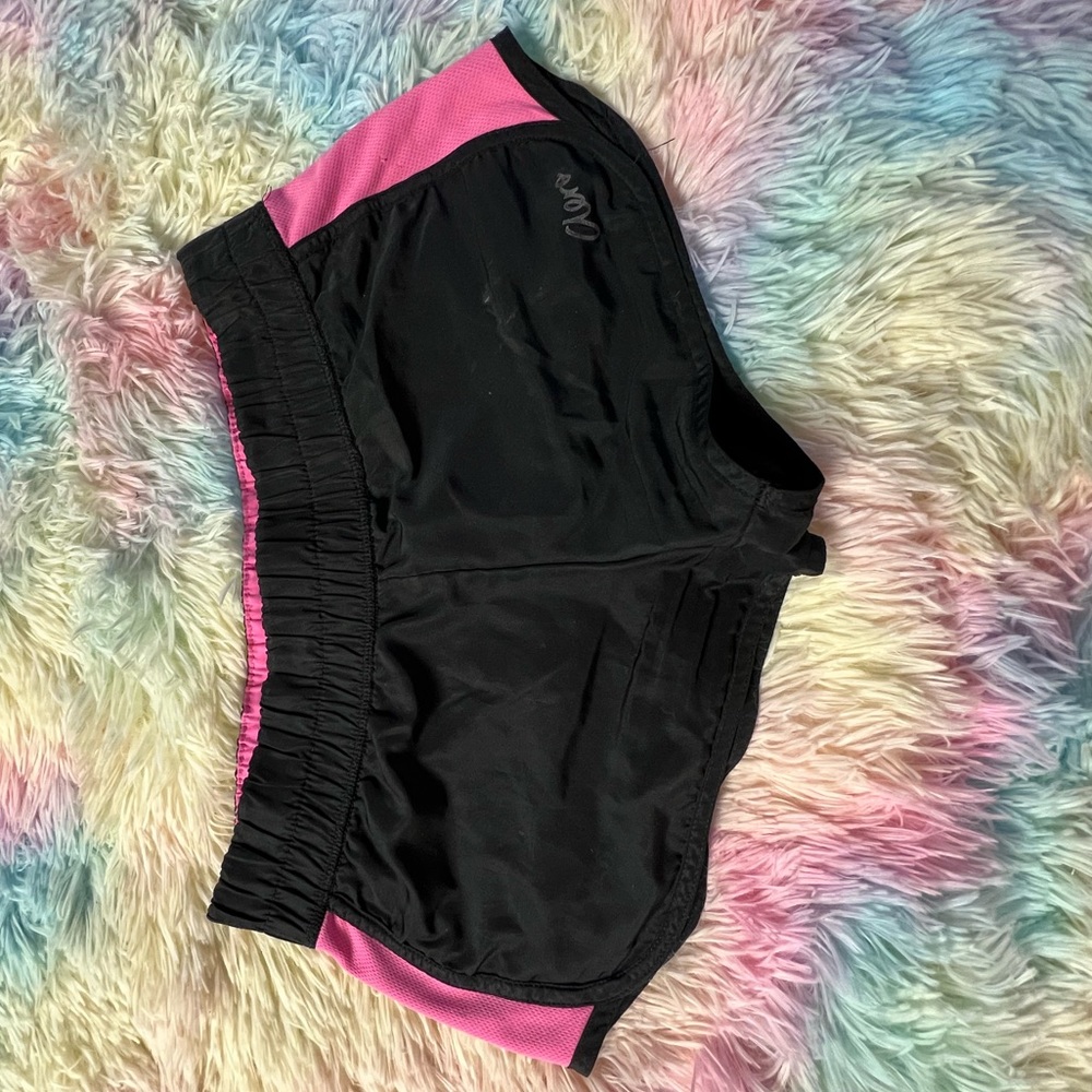 Black and pink aero jogger/ swimming shorts